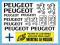 NAKLEJKI NA MOTOR SKUTER PEUGEOT  kpl. 14 naklejek