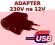 ADAPTER PRZEJŚCIÓWKA z 230V NA 12V + ŁADOWARKA USB