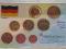 Zestaw 8 monet Euro 2002 Niemcy - mennicze