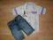 Zestaw Denim spodenki koszula dla eleganta 110