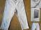 białe spodnie jeansy dżinsy rybaczki rurki 158 13