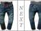 NEXT '13 Spodnie SZEROKA GUMA miękki jeans 122/128