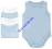 Matalan 5szt BODY RAMIACZKA 6-9m 68-74cm w PL