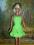 Zielona sukienka z ażurkowym wzorem dla Barbie