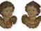 Głowy Aniołów PUTTO na nitkach 6,6cm 2szt. NOWE