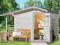 Domek z drewutnią ASTER 330x230 dach gont +podłoga
