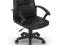 Fotel obrotowy krzesło biurowe czarne ekoskóra