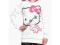 C&amp;A BIAŁA BLUZA KAPTUR HELLO KITTY r.158/164