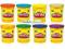 PLAY DOH CIASTOLINA 8 DUŻYCH TUB RAZEM 1133G