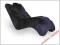 Szezlong - LEŻANKA retro, WELUR, czarny, NOWY !!!
