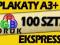 Plakaty A3 100szt. Jakość zdjęciowa 1200dpi!!! 24h