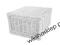 WIKLINA BIAŁY KUFEREK Z WIKLINY 35x35x20cm