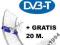 ANTENA TV DIGIT OPTIMA IQ DVBT TELMOR + Kabel CU