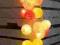 Girlanda cotton balls light lampki kule