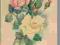pocztówka RÓŻE wiązanka 1952