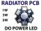 RADIATOR PCB do DIOD POWER LED 1W 3W 5W 2 sztuki