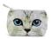 Kosmetyczka Catseye SILVER KITTY 14x20 cm
