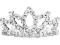 KRYSZTAŁOWY DIADEM ślubny, tiara, grzebień