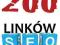 200 linków WORDPRESS/WIKI/GUESTBOOK Pozycjonowanie
