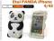 Etui pokrowiec PANDA Apple iPhone 4 4S biały +foli