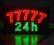 LED REKLAMA SZYLD DIODOWY 77777 24h 81x47cm GWAR.
