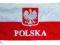 Flaga Polski Polska 68 x 136 cm + drzewiec 160 cm