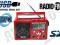 Radio RX-501UAR USB SD MP3 wbudowany akumulator