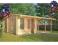 Jol Domek drewniany ogrodowy 2pokoje 44mm PROMOCJA