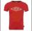 T-shirt Umbro czerwony rozm.158