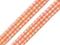 WSTĄŻKA W KRATKĘ - POMARAŃCZ - SZER.10 mm - DŁ.1 m