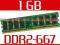 NOWA PAMIĘĆ DDR2 1GB PC2-5300 667MHz FV23% GWR_60M