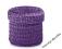 Fioletowy koszyk na biżuterię z rattanu 11 x 10 cm