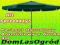 ALUMINIOWY PARASOL OGRODOWY 4m __z KORBĄ __ZIELONY