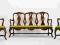 Zestaw Sofa + 2 Fotele w stylu Chippendale - Super