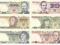 banknoty PRL zestaw  UNC  komplet 1982 - 1988