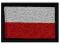 NASZYWKA FLAGA POLSKI 36x25 wojskowa rzep haft PL