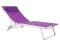 Leżak ogrodowy Venezia fioletowy Bazkar