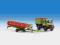 Unimog z przyczepa i elementem koszacy Kibri 12241