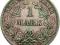 NIEMCY 1 MARKA 1905 ROK E st.3+  SREBRO