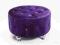 Opulence Pufa Fioletowa Okrągła Welurowa