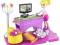 Mattel Pokoik Polly Pocket Przyssawki Salon Gier