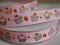 WSTĄŻKA RYPSOWA 16mm MUFINKI RÓŻ 1m