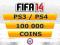 FIFA 14 FUT Coins Monety Coinsy PS3 PS4 - 100K