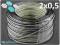 Przewód kabel głośnikowy biały MIEDŹ 2x0,5 1m1,2zł
