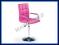 Fotel biurowy GONZO różowy krzesło HALMAR wys. 24H
