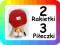 ZESTAW TENIS STOŁOWY PING PONG 2 RAKIETKI +3 PIŁKI