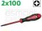 HAUPA - ŚRUBOKRĘT KRZYŻAKOWY VDE 2x100mm PZ 101954