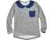 BREEZE GIRLS sweterek/GRANAT KOŁNIERZYK 152 N370D