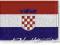 NASZYWKA termo - FLAGA CHORWACJA - Croatia - haft