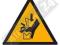 ZNAK BHP Ostrzeżenie - Zgniecenie dłoni ISO 7010